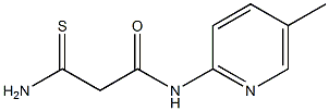 2-carbamothioyl-N-(5-methylpyridin-2-yl)acetamide 结构式