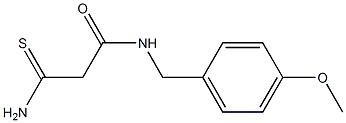 2-carbamothioyl-N-[(4-methoxyphenyl)methyl]acetamide 结构式