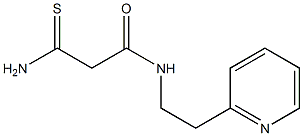 2-carbamothioyl-N-[2-(pyridin-2-yl)ethyl]acetamide 结构式