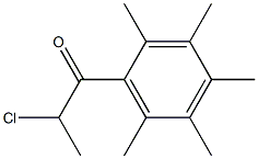 2-chloro-1-(2,3,4,5,6-pentamethylphenyl)propan-1-one 结构式