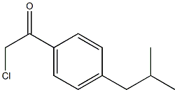 2-chloro-1-[4-(2-methylpropyl)phenyl]ethan-1-one 结构式