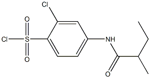 2-chloro-4-(2-methylbutanamido)benzene-1-sulfonyl chloride 结构式