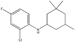 2-chloro-4-fluoro-N-(3,3,5-trimethylcyclohexyl)aniline 结构式
