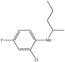 2-chloro-4-fluoro-N-(pentan-2-yl)aniline 结构式