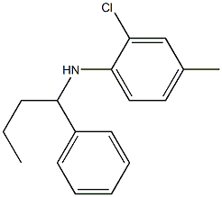 2-chloro-4-methyl-N-(1-phenylbutyl)aniline 结构式