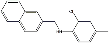 2-chloro-4-methyl-N-(naphthalen-2-ylmethyl)aniline 结构式