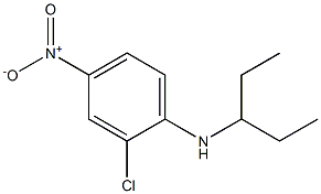 2-chloro-4-nitro-N-(pentan-3-yl)aniline 结构式