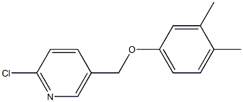 2-chloro-5-(3,4-dimethylphenoxymethyl)pyridine 结构式