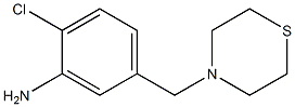 2-chloro-5-(thiomorpholin-4-ylmethyl)aniline 结构式
