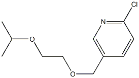 2-chloro-5-{[2-(propan-2-yloxy)ethoxy]methyl}pyridine 结构式