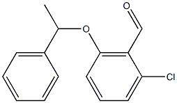 2-chloro-6-(1-phenylethoxy)benzaldehyde 结构式