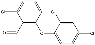 2-chloro-6-(2,4-dichlorophenoxy)benzaldehyde 结构式