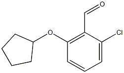 2-chloro-6-(cyclopentyloxy)benzaldehyde 结构式