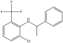 2-chloro-N-(1-phenylethyl)-6-(trifluoromethyl)aniline 结构式