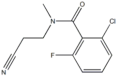 2-chloro-N-(2-cyanoethyl)-6-fluoro-N-methylbenzamide 结构式
