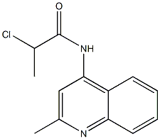 2-chloro-N-(2-methylquinolin-4-yl)propanamide 结构式