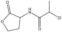 2-chloro-N-(2-oxooxolan-3-yl)propanamide 结构式