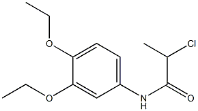 2-chloro-N-(3,4-diethoxyphenyl)propanamide 结构式