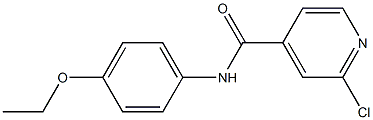 2-chloro-N-(4-ethoxyphenyl)pyridine-4-carboxamide 结构式