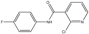 2-chloro-N-(4-fluorophenyl)pyridine-3-carboxamide 结构式
