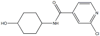 2-chloro-N-(4-hydroxycyclohexyl)pyridine-4-carboxamide 结构式