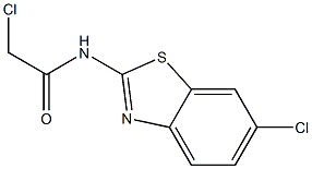 2-chloro-N-(6-chloro-1,3-benzothiazol-2-yl)acetamide 结构式