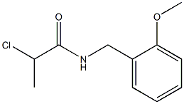 2-chloro-N-[(2-methoxyphenyl)methyl]propanamide 结构式