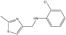 2-chloro-N-[(2-methyl-1,3-thiazol-4-yl)methyl]aniline 结构式