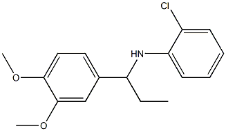 2-chloro-N-[1-(3,4-dimethoxyphenyl)propyl]aniline 结构式