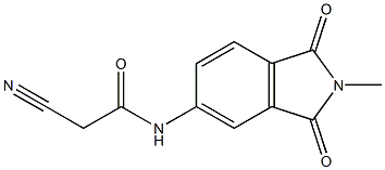 2-cyano-N-(2-methyl-1,3-dioxo-2,3-dihydro-1H-isoindol-5-yl)acetamide 结构式