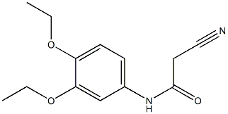 2-cyano-N-(3,4-diethoxyphenyl)acetamide 结构式