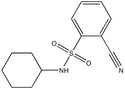 2-cyano-N-cyclohexylbenzenesulfonamide 结构式