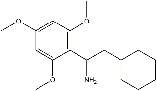 2-cyclohexyl-1-(2,4,6-trimethoxyphenyl)ethan-1-amine 结构式