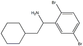 2-cyclohexyl-1-(2,5-dibromophenyl)ethan-1-amine 结构式