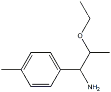2-ethoxy-1-(4-methylphenyl)propan-1-amine 结构式