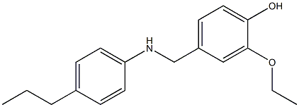 2-ethoxy-4-{[(4-propylphenyl)amino]methyl}phenol 结构式