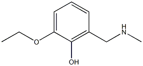 2-ethoxy-6-[(methylamino)methyl]phenol 结构式