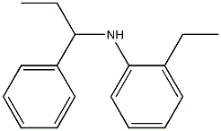 2-ethyl-N-(1-phenylpropyl)aniline 结构式