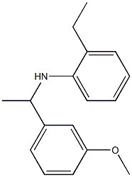 2-ethyl-N-[1-(3-methoxyphenyl)ethyl]aniline 结构式