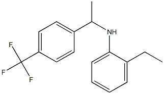 2-ethyl-N-{1-[4-(trifluoromethyl)phenyl]ethyl}aniline 结构式