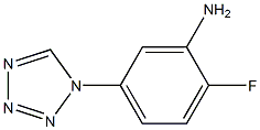 2-fluoro-5-(1H-tetrazol-1-yl)aniline 结构式