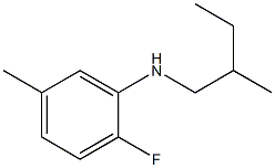 2-fluoro-5-methyl-N-(2-methylbutyl)aniline 结构式