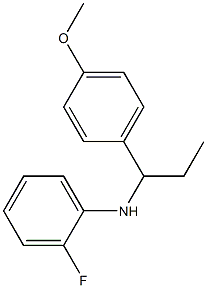 2-fluoro-N-[1-(4-methoxyphenyl)propyl]aniline 结构式