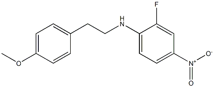 2-fluoro-N-[2-(4-methoxyphenyl)ethyl]-4-nitroaniline 结构式