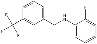 2-fluoro-N-{[3-(trifluoromethyl)phenyl]methyl}aniline 结构式