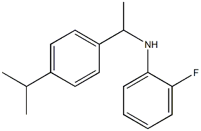 2-fluoro-N-{1-[4-(propan-2-yl)phenyl]ethyl}aniline 结构式