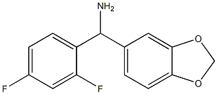 2H-1,3-benzodioxol-5-yl(2,4-difluorophenyl)methanamine 结构式
