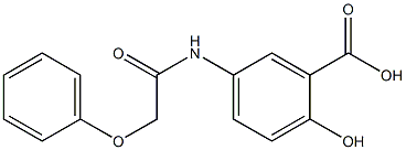 2-hydroxy-5-(2-phenoxyacetamido)benzoic acid 结构式