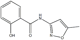 2-hydroxy-N-(5-methyl-1,2-oxazol-3-yl)benzamide 结构式