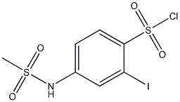 2-iodo-4-[(methylsulfonyl)amino]benzenesulfonyl chloride 结构式